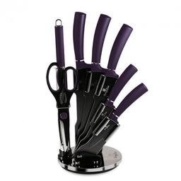 Набір ножів на підставці Berlinger Haus, 8 предметів, фіолетовий з чорним (BH 2560)
