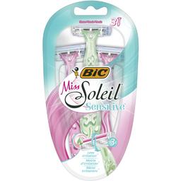 Бритва женская BIC Miss Soleil Sensitive, без сменных картриджей, 3 шт.