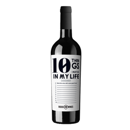 Вино Rock Wines 10 Things I Must Do In My Life IGT Chardonnay, біле, сухе, 0,75 л