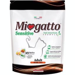 Сухий корм для котів Morando MioGatto Sensitive Monoprotein, індичка, 400 г