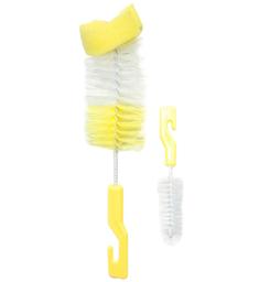 Ершик для мытья бутылочек и сосок Lindo, с поролоном, желтый (Рk 014-А жел)