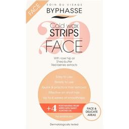 Смужки для депіляції обличчя та делікатних зон Byphasse холодний віск для чутливої шкіри 20 шт.