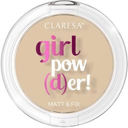 Компактна пудра для обличчя Claresa Girl Powder з природним матовим ефектом, відтінок 02 (Natural Beige), 12 г