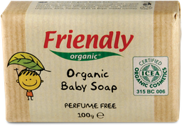 Детское органическое мыло Friendly Organic Parfume Free, 100 г