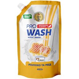 Жидкое крем-мыло Pro Wash, молоко и мед, 460 г