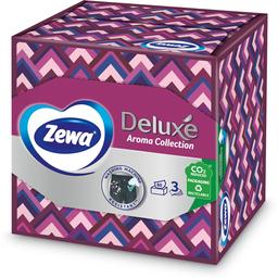 Салфетки косметические Zewa Deluxe Aroma трехслойные 60 шт.