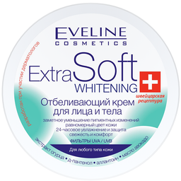 Відбілюючий крем для обличчя і тіла Eveline Extra Soft, 200 мл