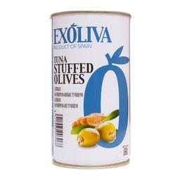 Оливки Exoliva зеленые фаршированные тунцом 370 мл (63694)