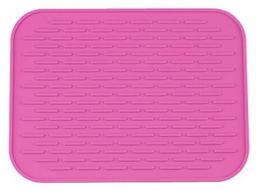 Силиконовый коврик для сушки посуды Supretto, розовый (4874-0006)
