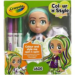 Набір для творчості Crayola Colour n Style, стильні дівчата, Джейд (918937.005)