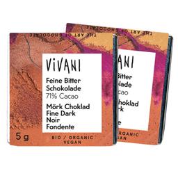 Шоколад чорний Vivani Fine Dark Naps 71% органічний 1 кг (200 шт. х 5 г)