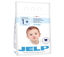 Гіпоалергенний пральний порошок Jelp 1+, для білих тканин, 2,24 кг