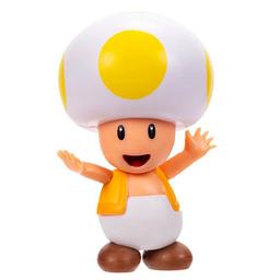 Игровая фигурка Super Mario Желтый Тоад, с артикуляцией, 6 см (41291i-GEN)