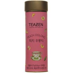 Чай зеленый Teazen улун со вкусом персика, 27 г (15 шт. по 1,8 г) (740504)