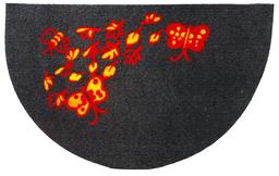Придверний килимок IzziHome Luna Italyan Gri Kelebekler, 65х40 см, сірий (2200000548986)