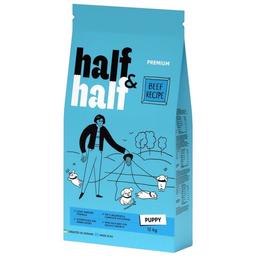 Сухий корм Half & Half для цуценят усіх порід із яловичиною 12 кг