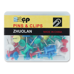 Набор пинов канцелярских Pins&Clips, 40 шт, разноцвет (853750)