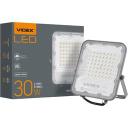 Прожектор Videx Premium LED F2 30W 5000K сенсорний день-ніч (VL-F2-305G-N)