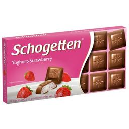 Шоколад молочний Schogetten З полуничним йогуртом, 100 г (662514)