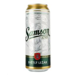 Пиво Samson, світле, 4,1%, 0,5 л, з/б