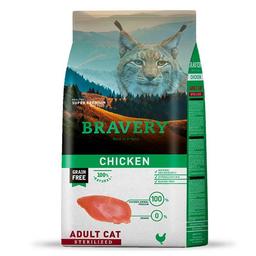 Сухой корм для стерилизованных кошек Bravery Chicken Adult Cat Sterilized, с курицей, 7 кг (7661 BR CHIC STER_7 KG)