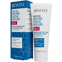 Пиллинг энзимный для лица Revuele Easy Peel Enzyme Facial Peeling 3in1, 80 мл