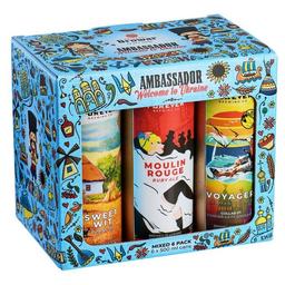 Набор пива Forever Ambassador, 4,5-5,5%, 3 л (6 шт. по 0,5 л)