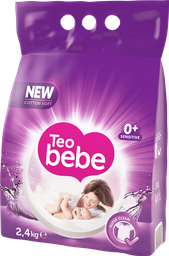 Дитячий пральний порошок Teo Bebe Just Essentials Cotton Soft Purple, 2,4 кг
