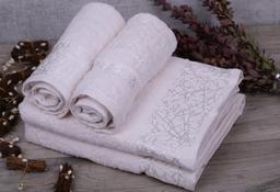 Полотенце для бани Aisha Home Паутинка, махровое, 140х70 см, молочное (5038-11-0607)