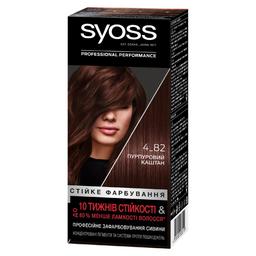 Краска для волос Syoss 4-82 Пурпурный каштановый, 115 мл