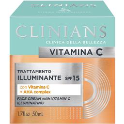 Крем для лица Clinians Vitamin С осветляющий защитный SPF 15, 50 мл