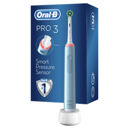 Электрическая зубная щётка Oral-B Pro 3 3000 СrossAсtion, синяя