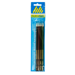 Набір олівців графітових Buromax BOSS без гумки, HB, блістер 4 шт. (BM.8538-4)