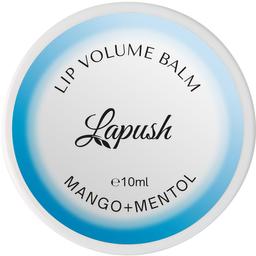 Бальзам для губ Lapush Mango + Mentol, с эффектом объема, 10 мл