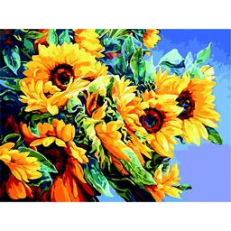 Картина по номерам ZiBi Art Line Крупный цветок подсолнухов 40х50 см (ZB.64141)