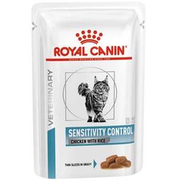Консервированный корм для взрослых кошек при пищевых аллергиях Royal Canin Sensitivity Control Chicken, 85 г (40350011)