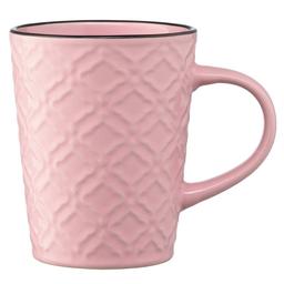 Чашка Ardesto Relief, 320 мл, рожевий (AR3474P)