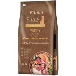 Сухой корм для щенков Fitmin dog Purity Rice Puppy Lamb & Salmon 12 кг