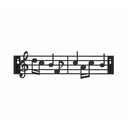 Вешалка для ключей Supretto Музыка, черный (72760001)