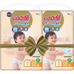 Подгузники-трусики Goo.N Premium Soft 3 (7-12 кг), 100 шт. (2 уп. х 50 шт.)