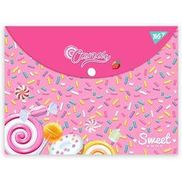 Папка-конверт Yes Sweet Cream, A4, с кнопкой (492015)
