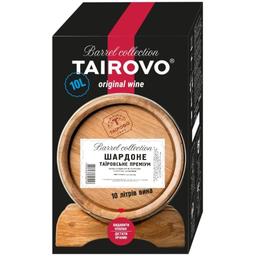 Вино Таїровське Премiум Шардоне біле сухе bag-in-box 10 л