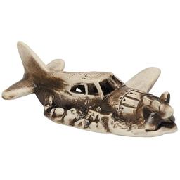 Декорация для аквариума Природа Самолет, керамика, 12х9х4.5 см