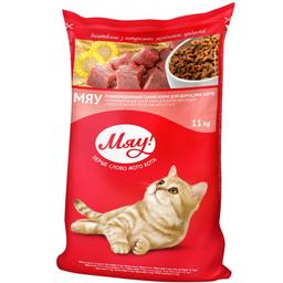 Сухой корм для кошек Мяу Мясо, рис и овощи 11 кг (B1240602)