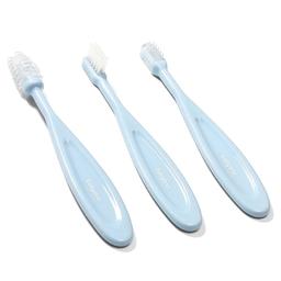 Набор зубных щеток BabyOno, голубой, 3 шт. (550/02)