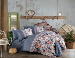 Комплект постельного белья Hobby Arella, поплин, евростандарт, 220x200 см, оранжевый (8698499154162)