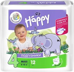 Підгузки дитячі Bella Baby Happy 4 (8-18 кг), 12 шт.