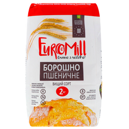 Борошно пшеничне EuroMill вищий сорт 2 кг (780444)