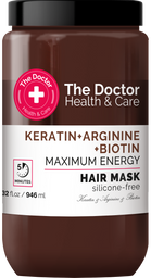 Маска для волосся The Doctor Health&Care Keratin + Arginine + Biotin Maximum Energy Hair Mask, 946 мл