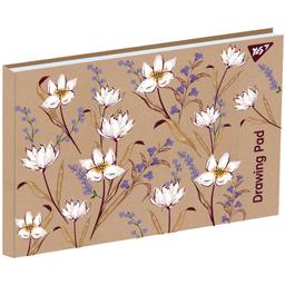 Альбом для малювання Yes White flowers, А4, 20 аркушів (130542)